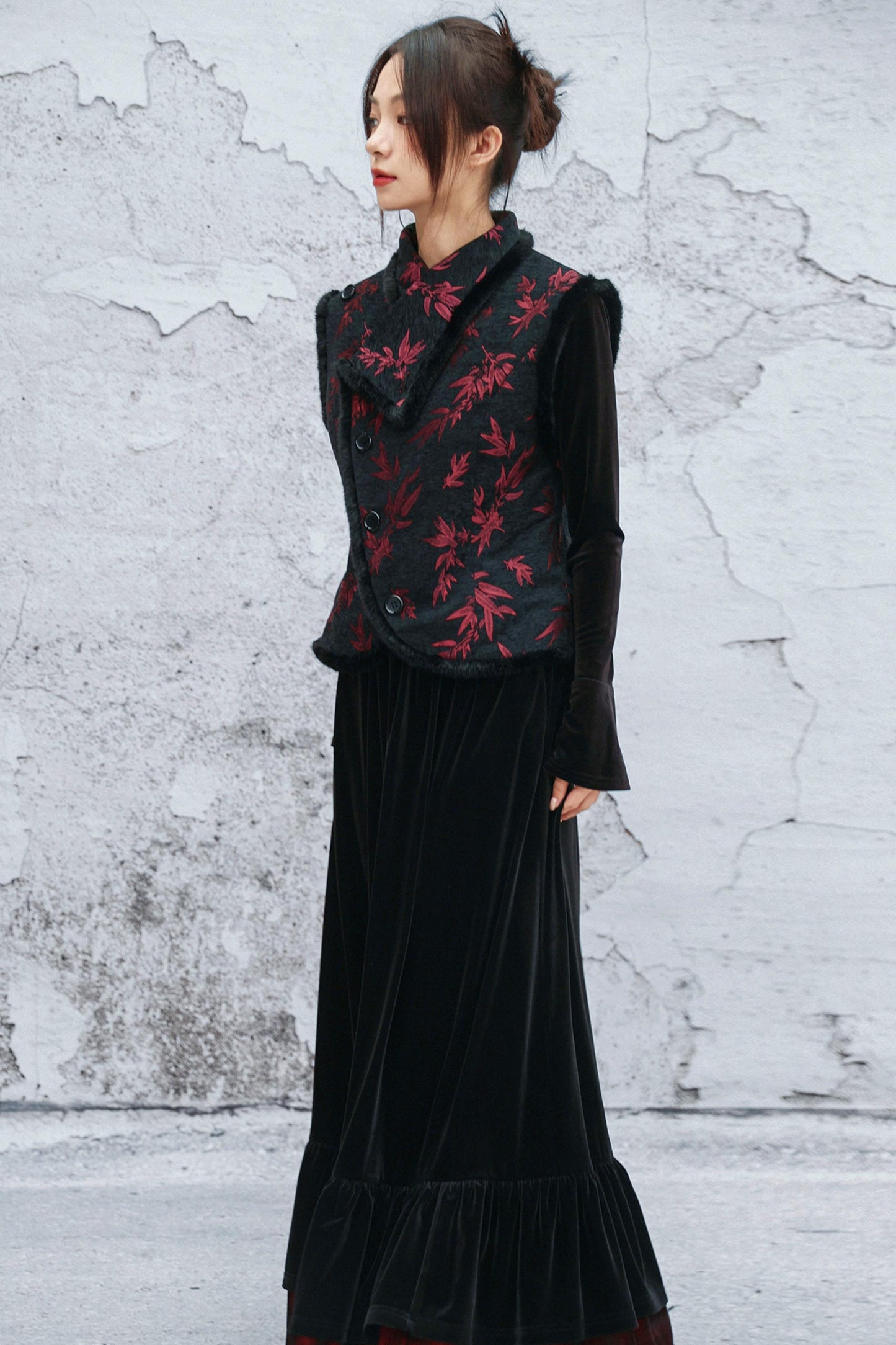 バンブーリーフシェニールベスト