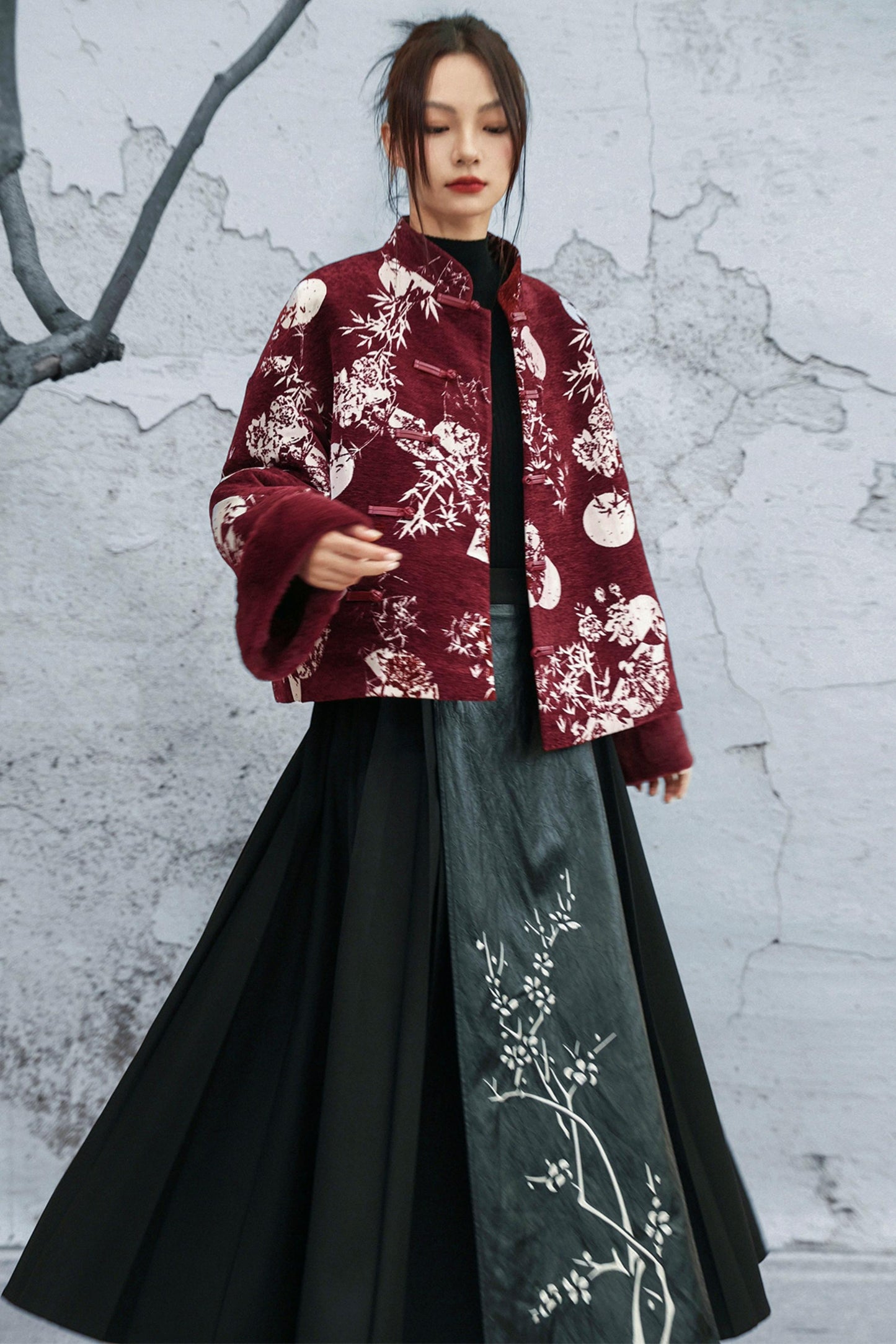 シニールバンブーリーフコート