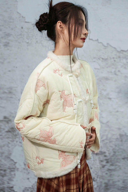Coy Embroidered Cotton Jacket