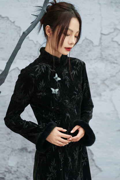 バンブーリーフチョンシャムドレス