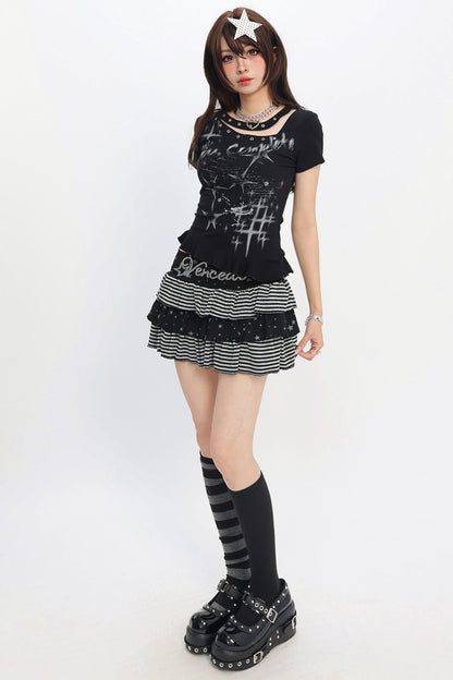 Y2K Sparkle Logo T-Shirt