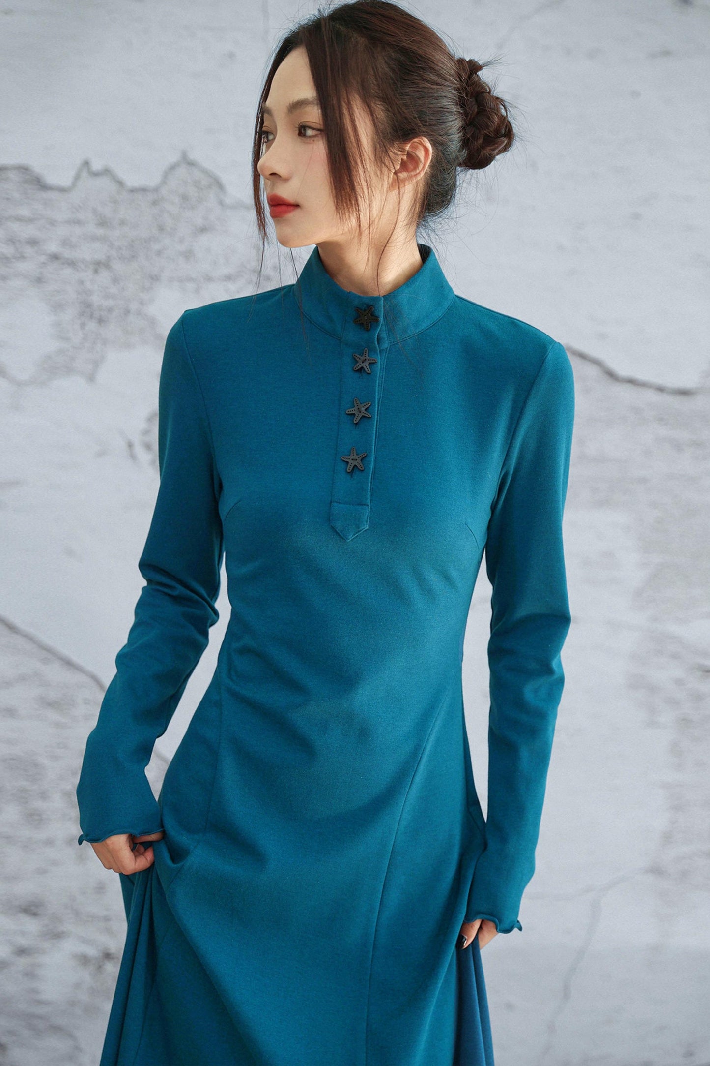 Blue Vintage Knit Dress