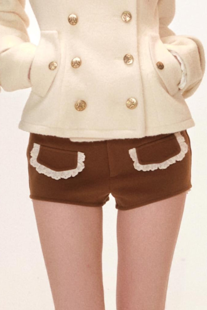 Velvet Chanson Woolen Coat Set