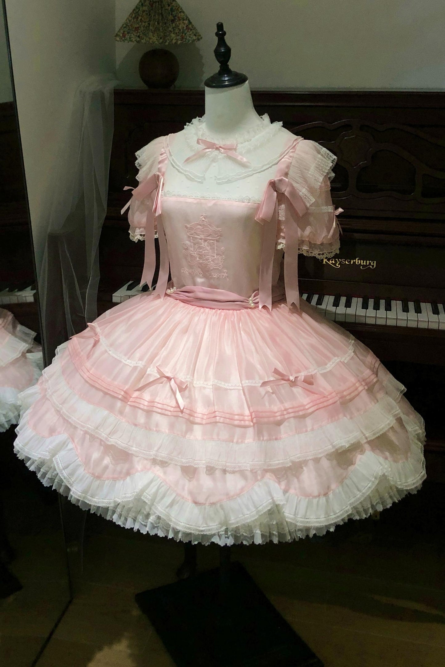 [Vorbestellartikel] Sommer-Karussell-Ballerinakleid + Accessoires