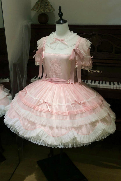 [Vorbestellartikel] Sommer-Karussell-Ballerinakleid + Accessoires