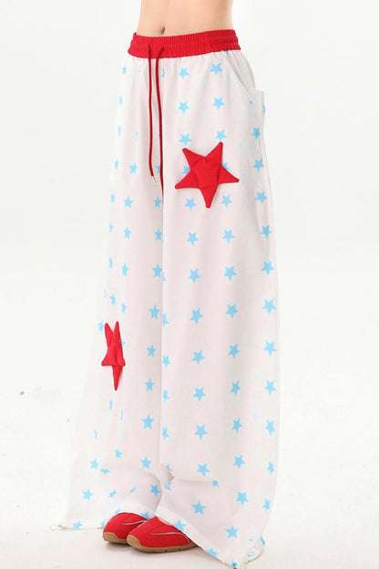 Retro Pop Star Wide Leg Pants