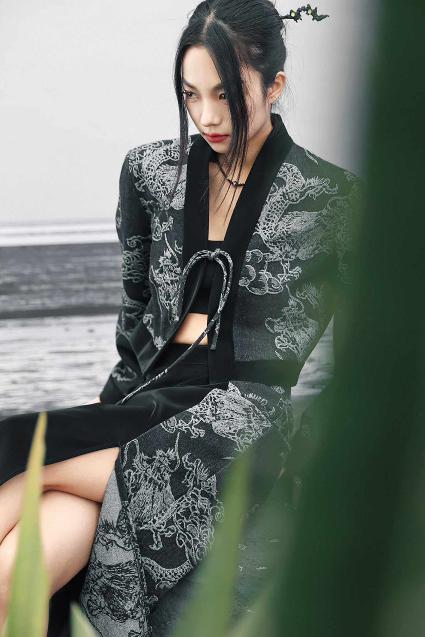 ドラゴンジャカードデニムジャケット