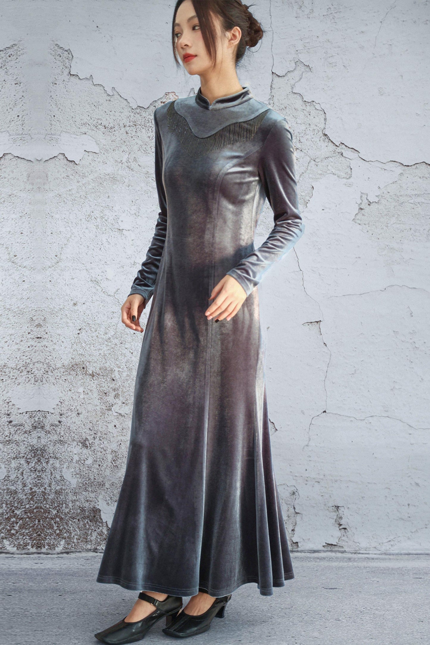 Eternal Night Velvet Dress