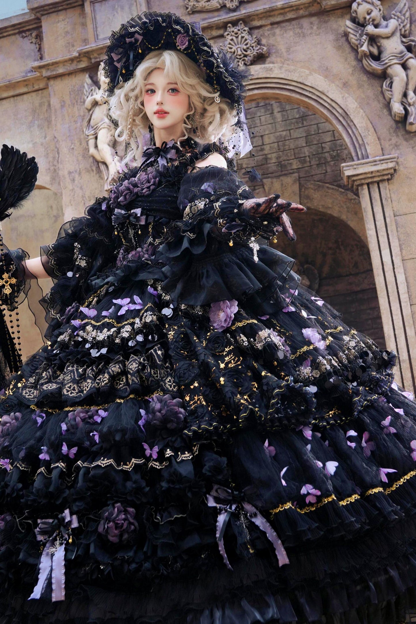Abito lolita da principessa Farfalla di mezzanotte