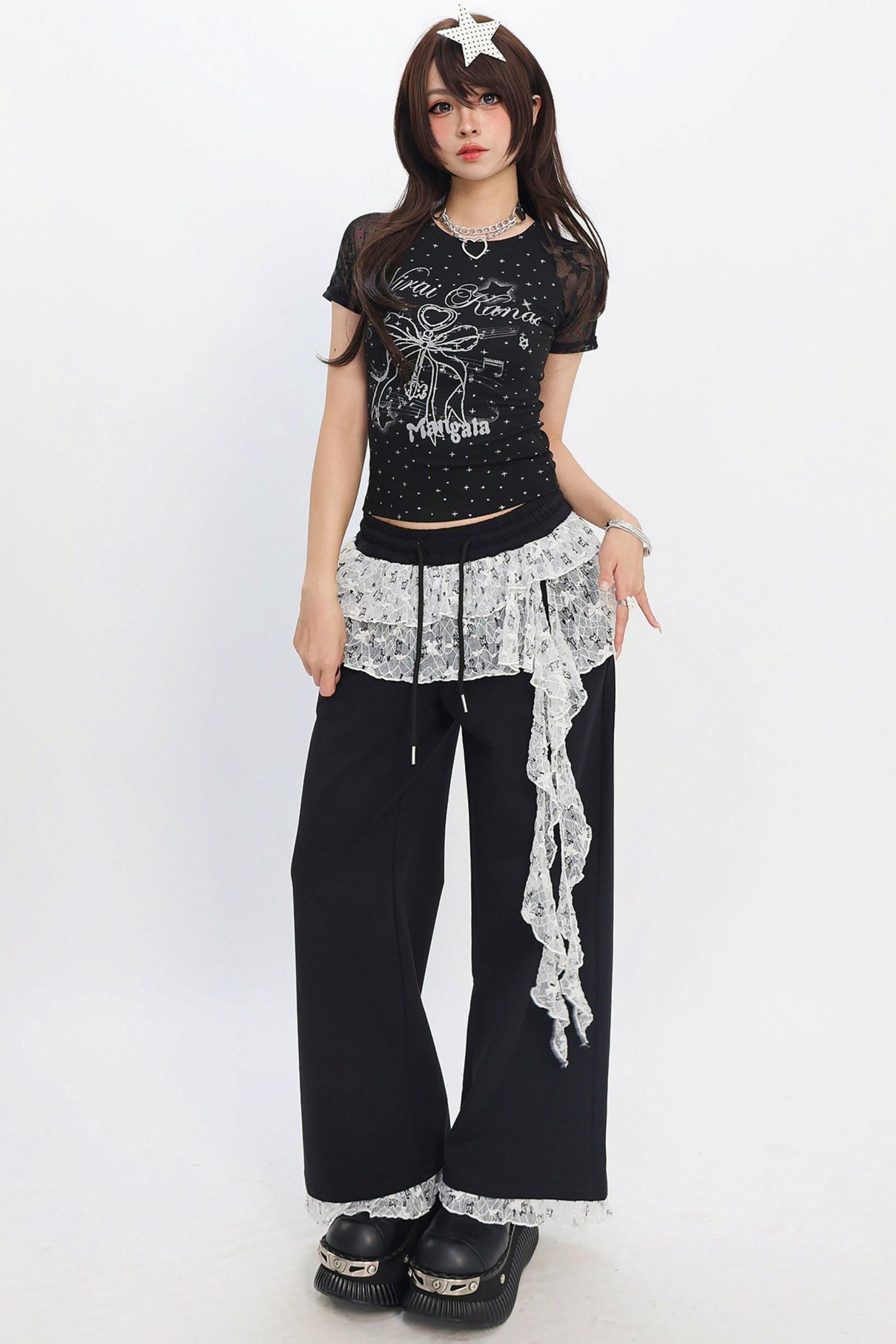 Star Ribbon Y2K Top