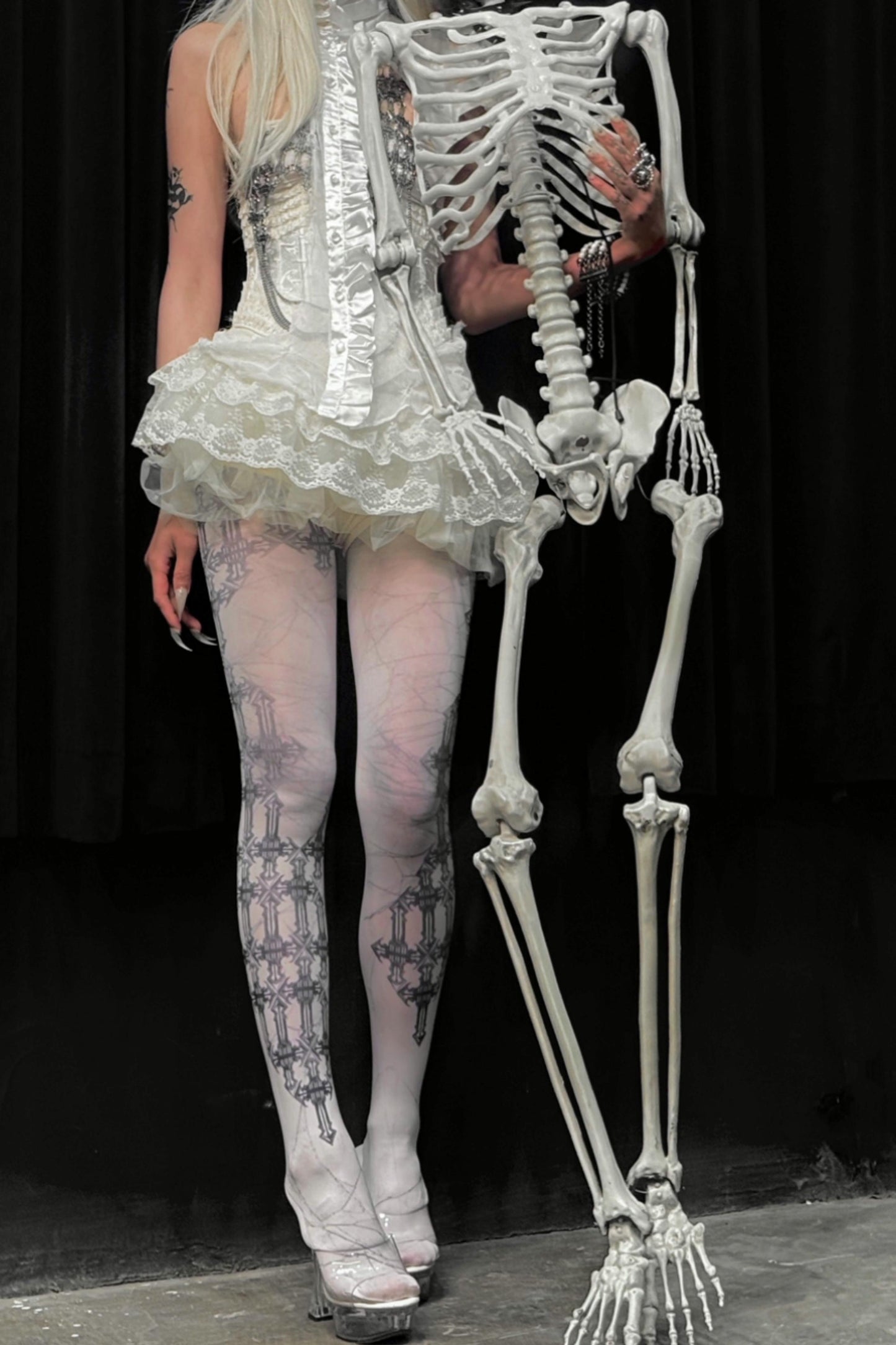 Dark Cross Gothic Tights