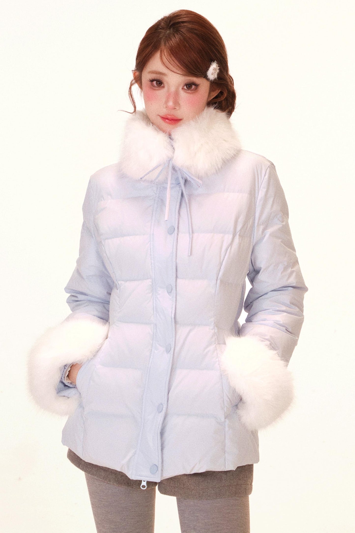 ノルディックファーコラーダウンジャケット