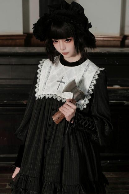 [Vorbestellung] Gothic White Night Kleid + Accessoires