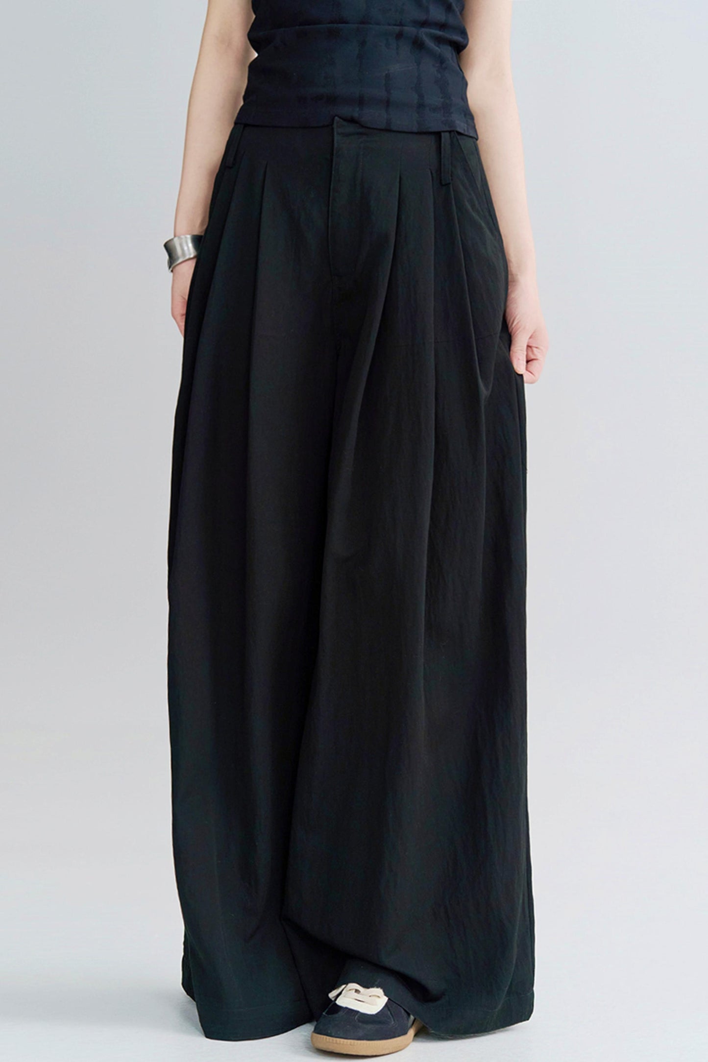 ハイウエストモップスタイルパンツ
