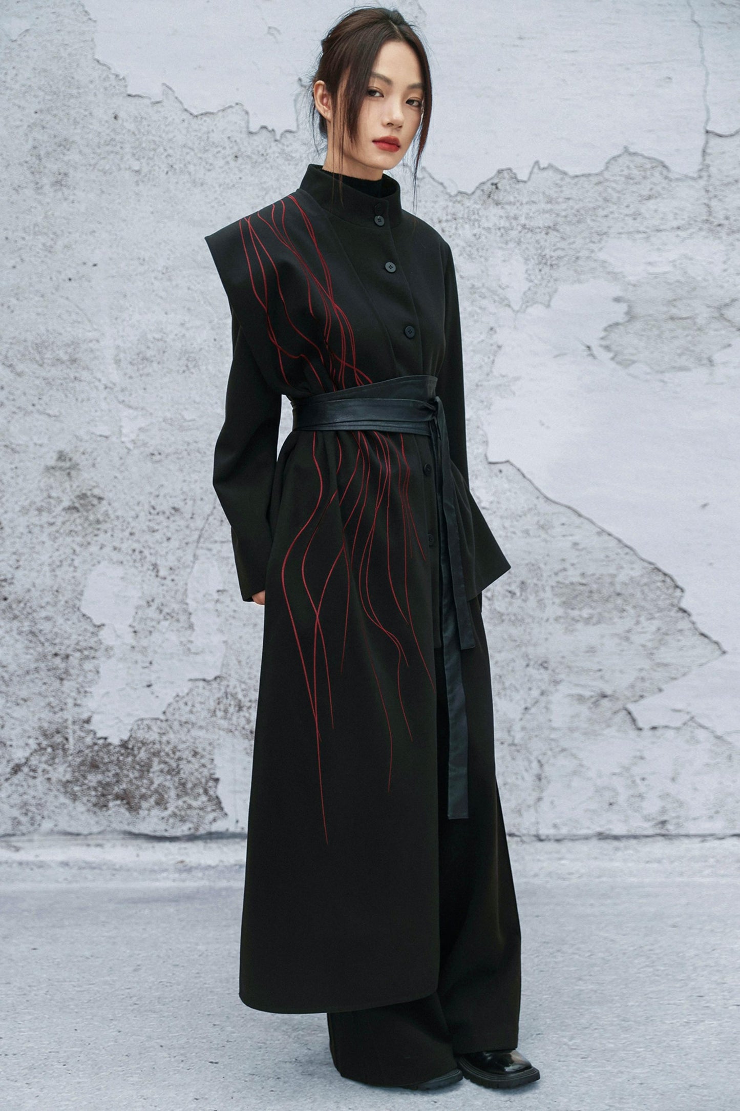 アシメトリカルパッチワークブレザー