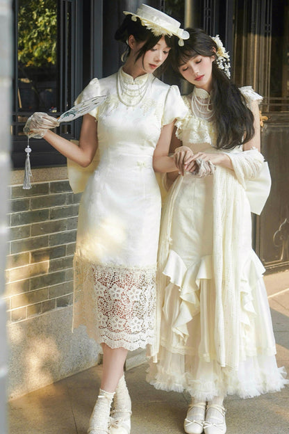 【予約商品】エレガントフィッシュテールロリータドレスセットアップ