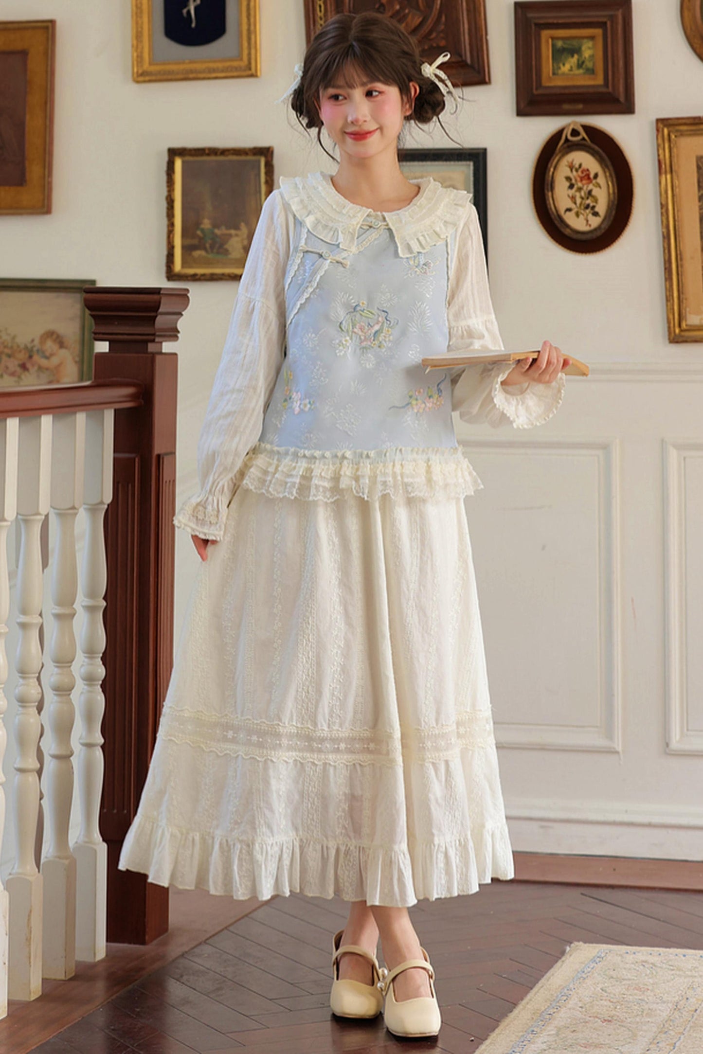 Pure Cotton High Waist Skirt