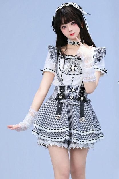 [Pre-order Item] Doll Girly Ryousangata Top + Skirt