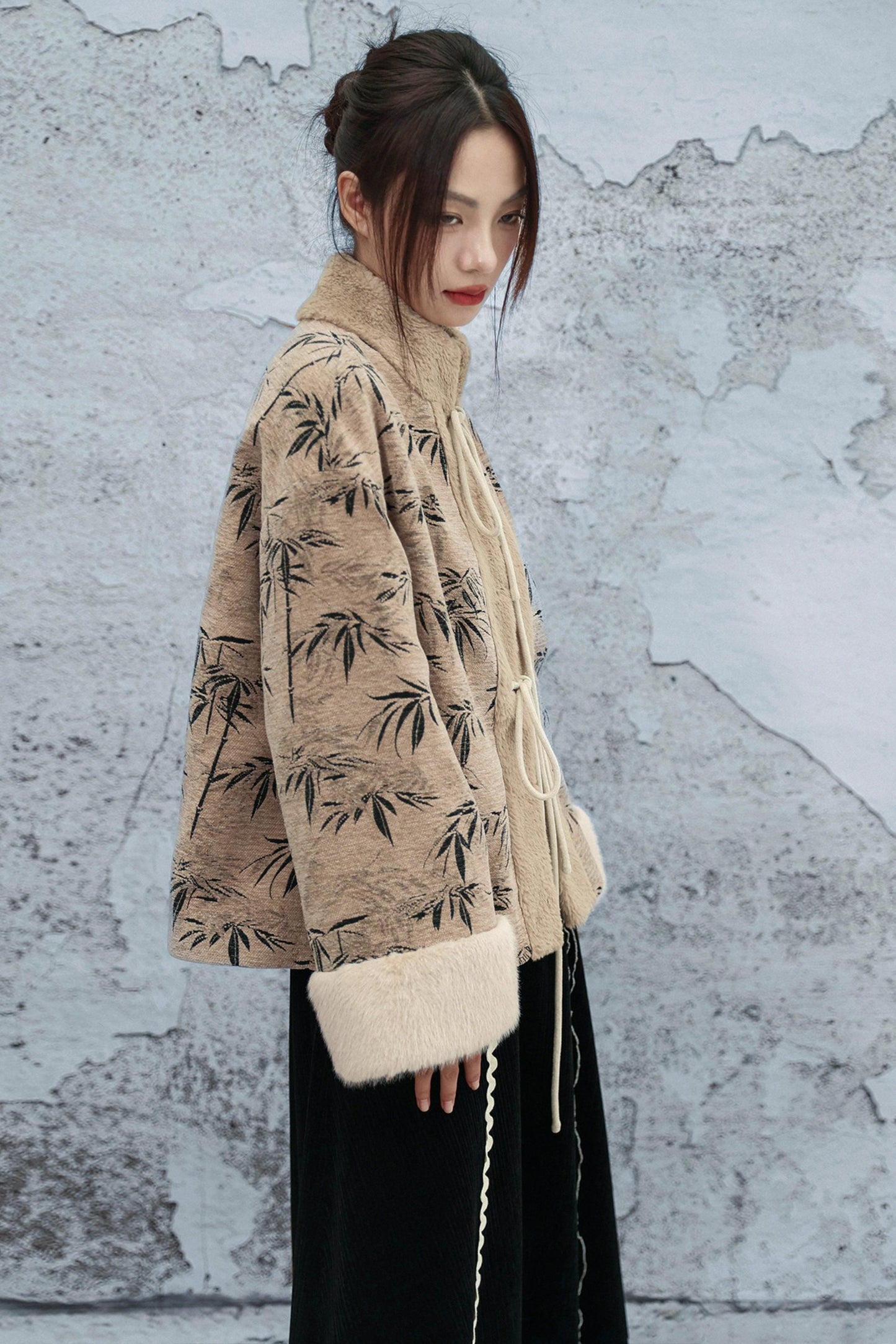 バンブーリーフウールンコート