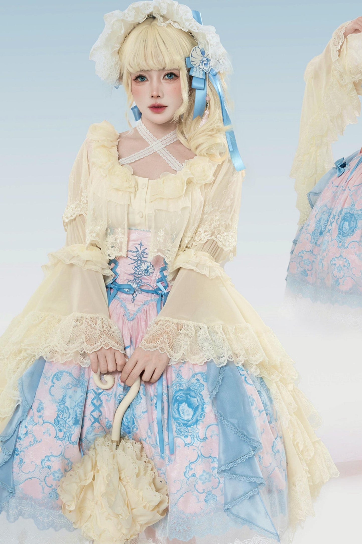 Blue and White Porcelain Lolita Dress
