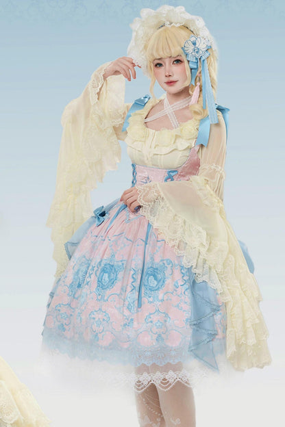 Blue and White Porcelain Lolita Dress