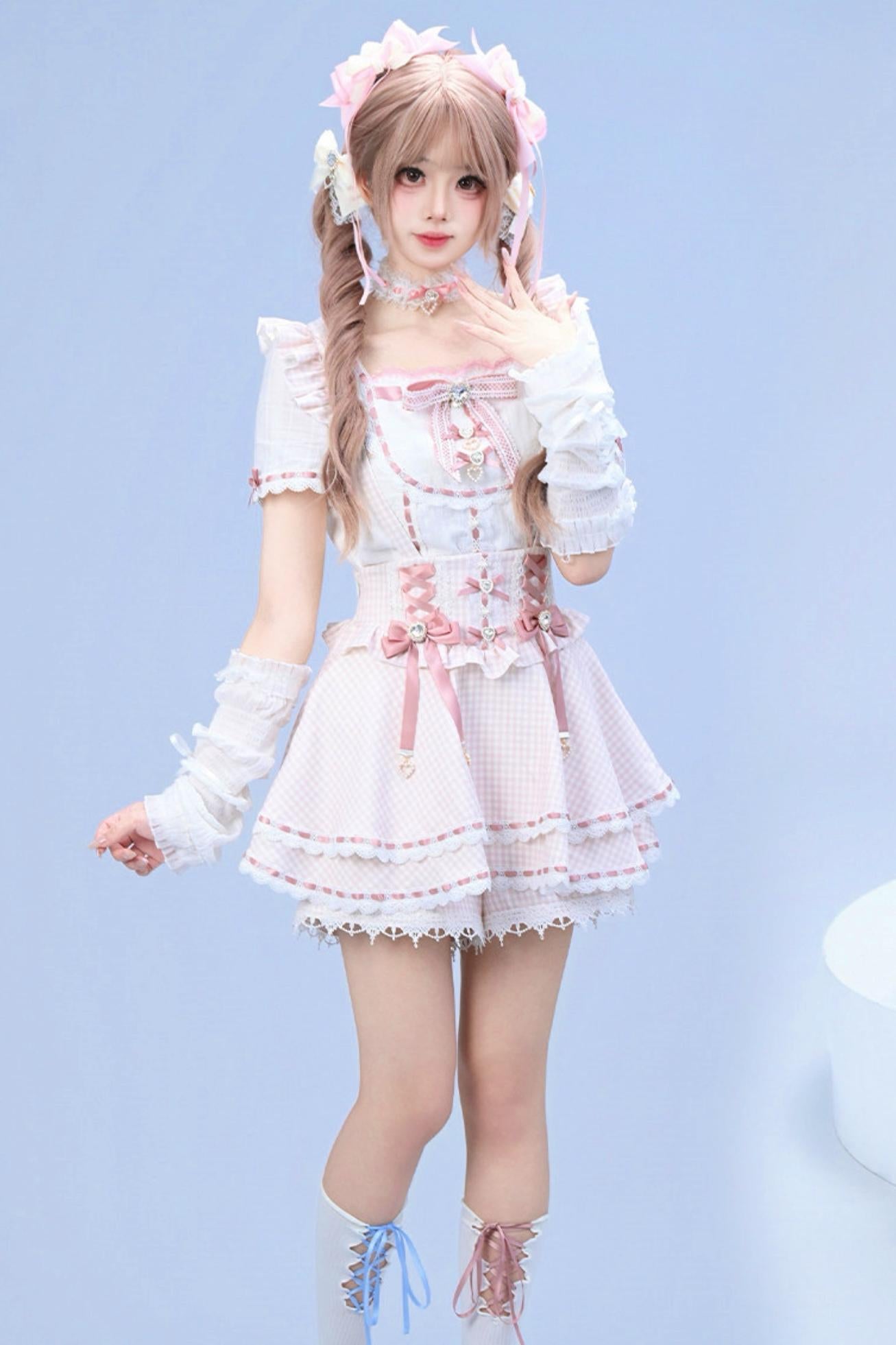 [Pre-order Item] Doll Girly Ryousangata Top + Skirt