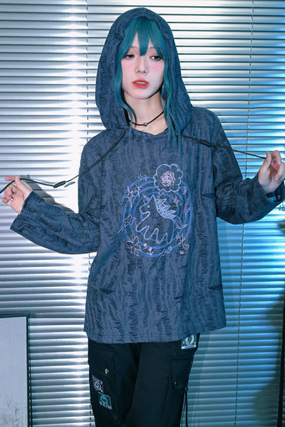 포니 스타 하트 티드 탑