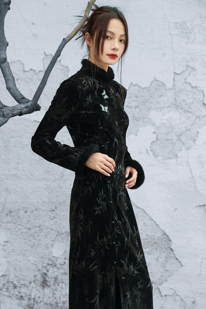 バンブーリーフチョンシャムドレス