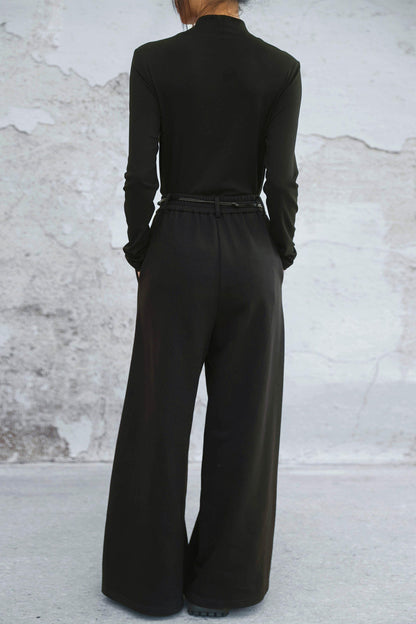 モードルーズワイドレッグパンツ