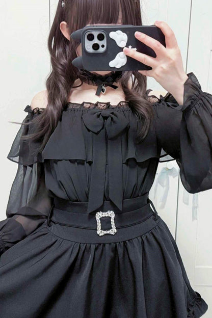Angel Ruffle Chiffon Top