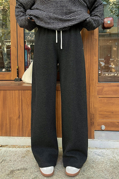 モードフリースラインドワイドパンツ