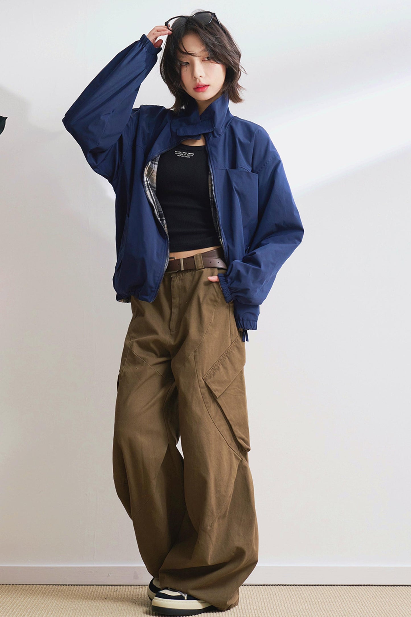 ラージポケットカーゴストレートレッグパンツ