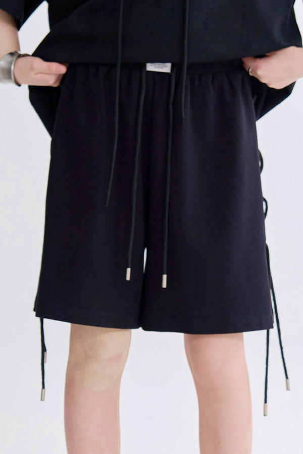 クロップドサイドタイカジュアルパンツ