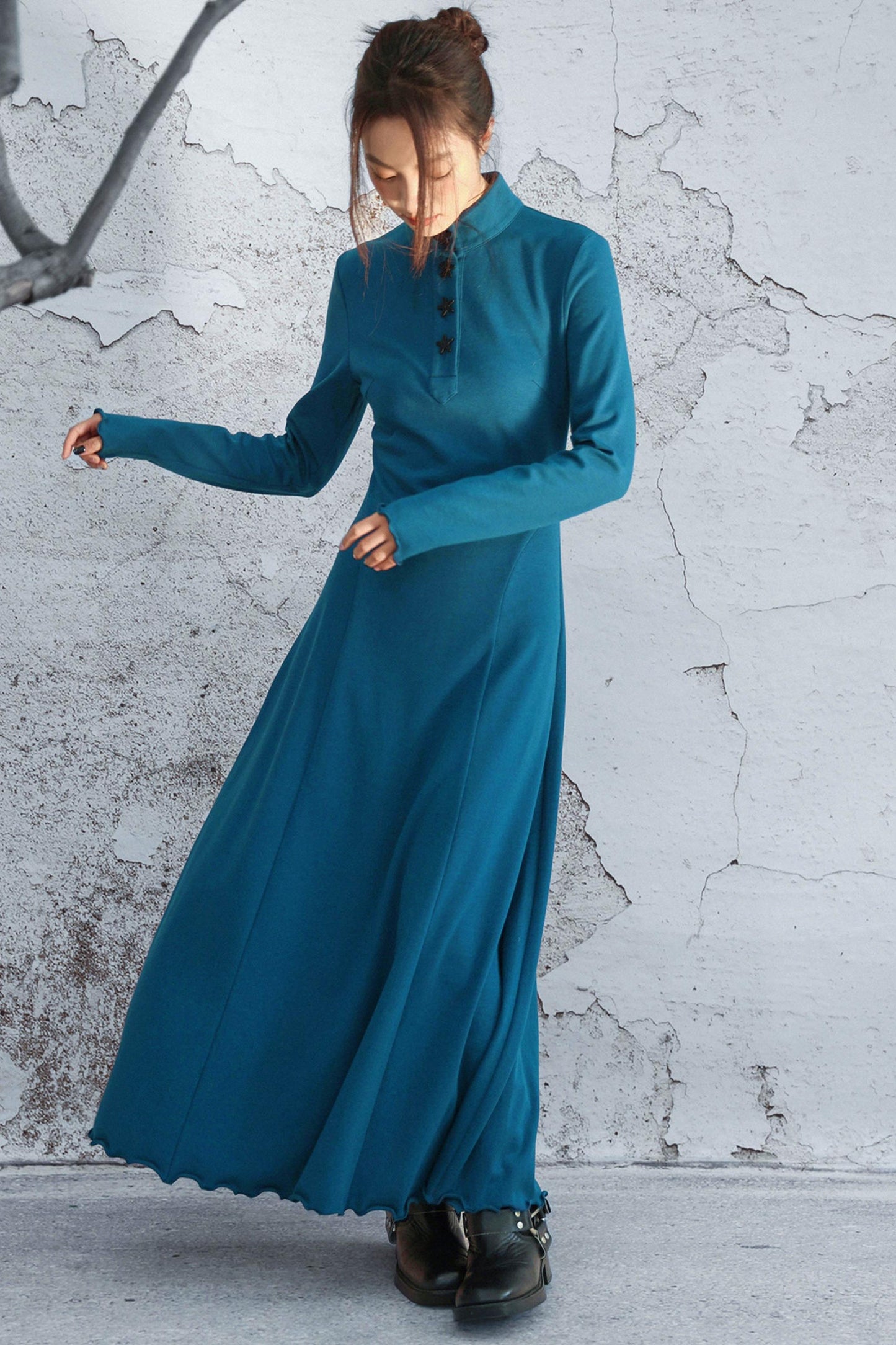 Blue Vintage Knit Dress