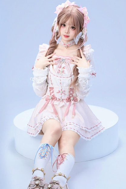 [Pre-order Item] Doll Girly Ryousangata Top + Skirt