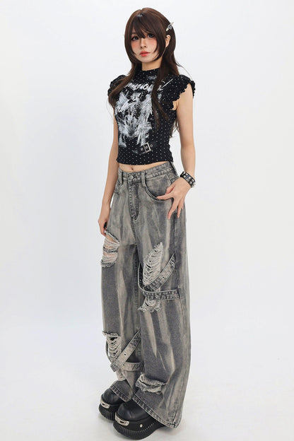 Decadent Angel Punk Ruffle T-Shirt