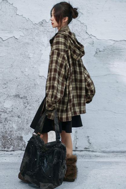 モードフードチェックトップス