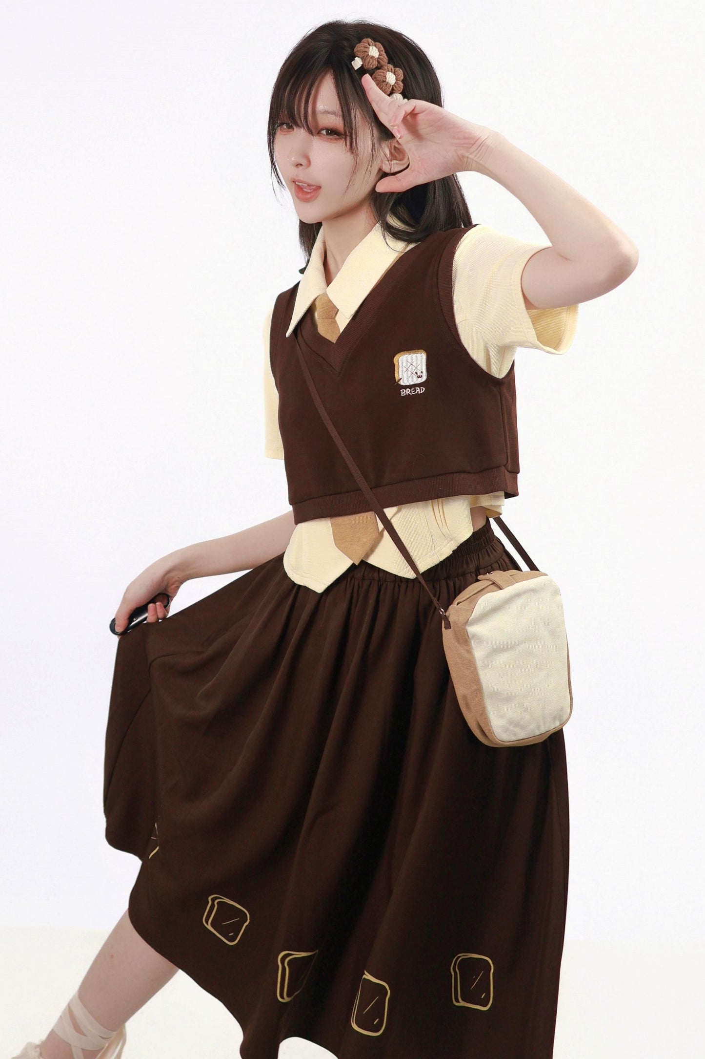Ensemble uniforme thé au lait