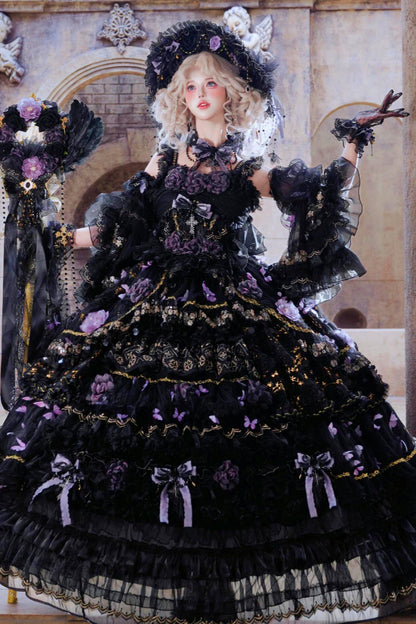 Abito lolita da principessa Farfalla di mezzanotte