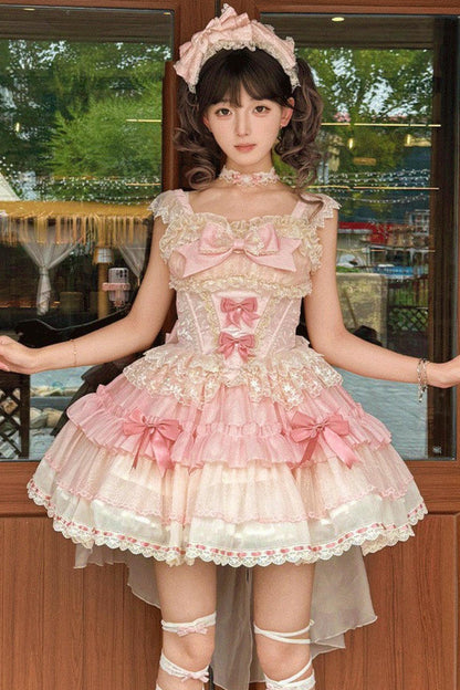Strawberry Ballet Princess Lolita Dress + Top
