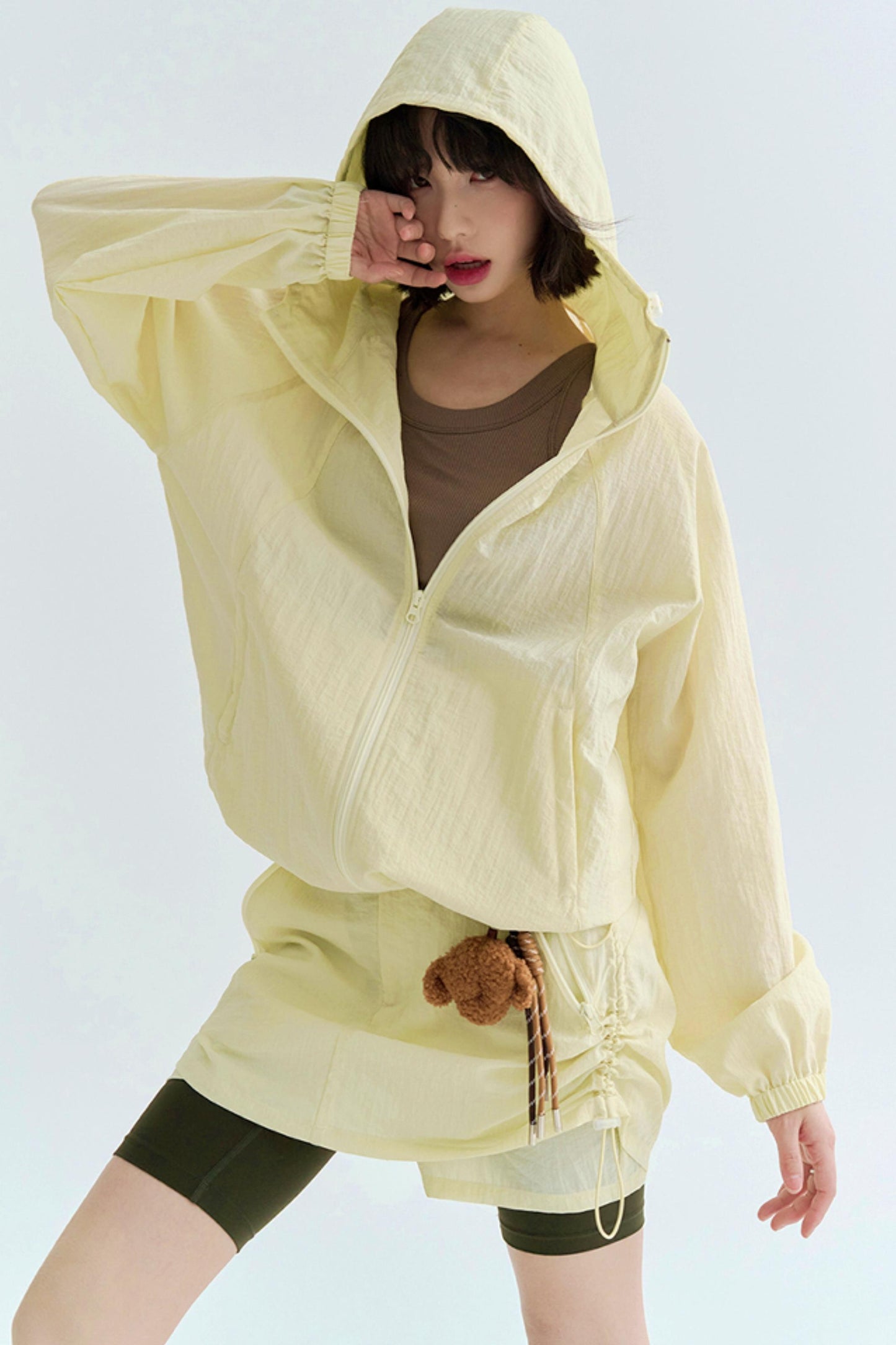 Shaka Hood Mode Hoodie + Short Skirt