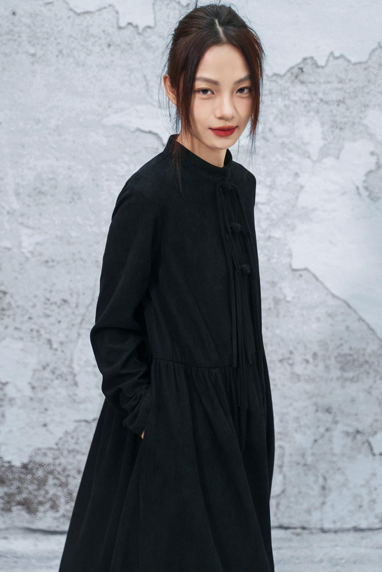 レトロコーデュロイチョンシャンドレス