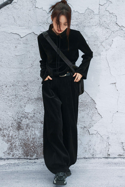 コーデュロイランタンパンツ