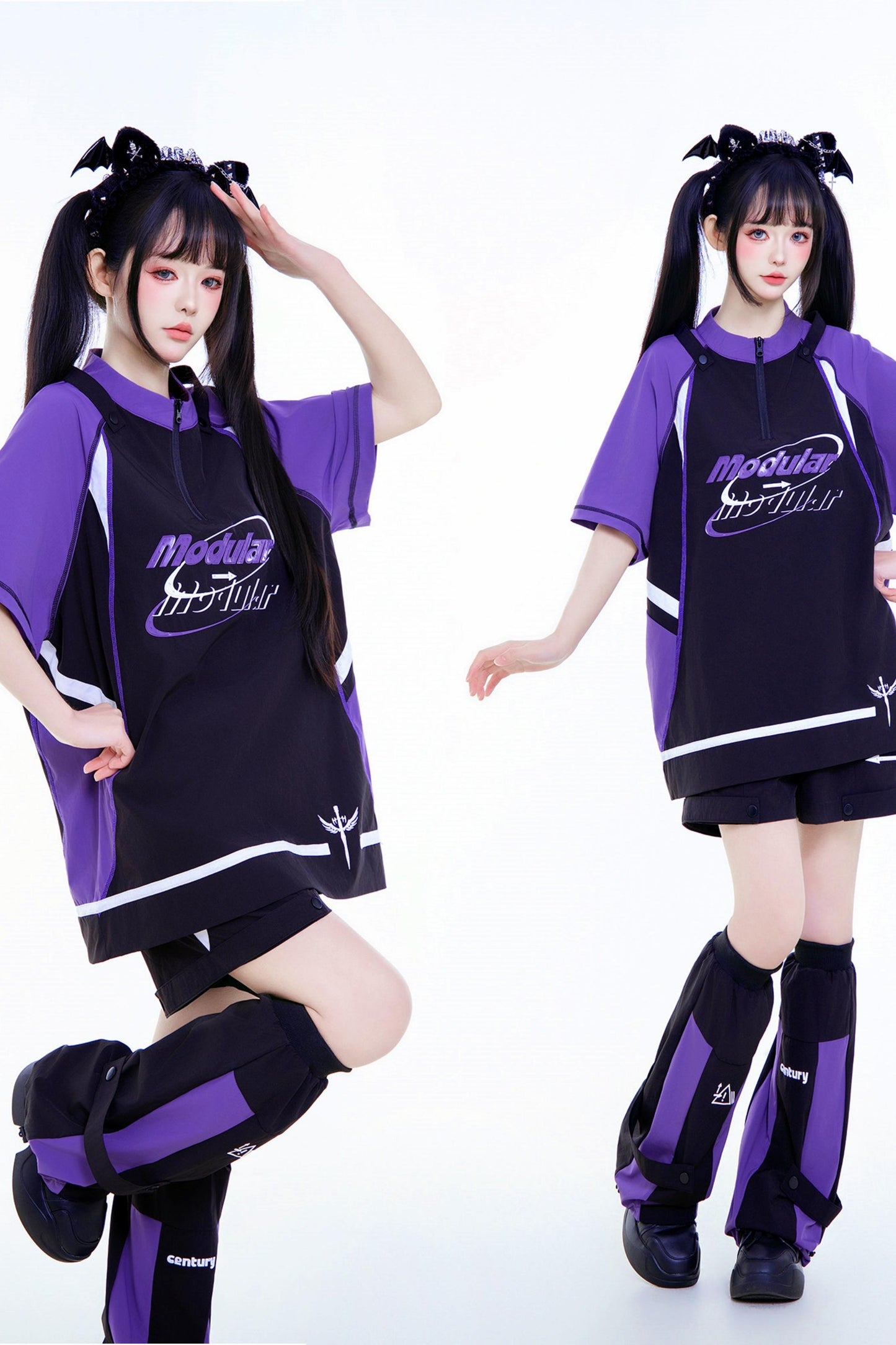 Pre-Order Item: Y2K Subculture Cyber T-Shirt + Shorts + Leg Covers
