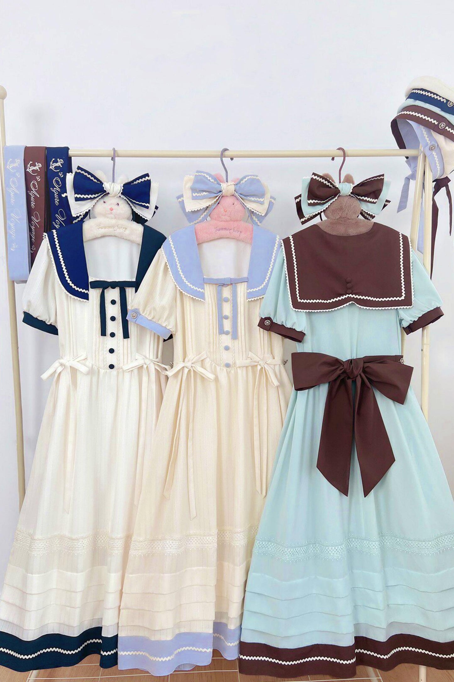 Classic Marine Lolita Dress + Accessories