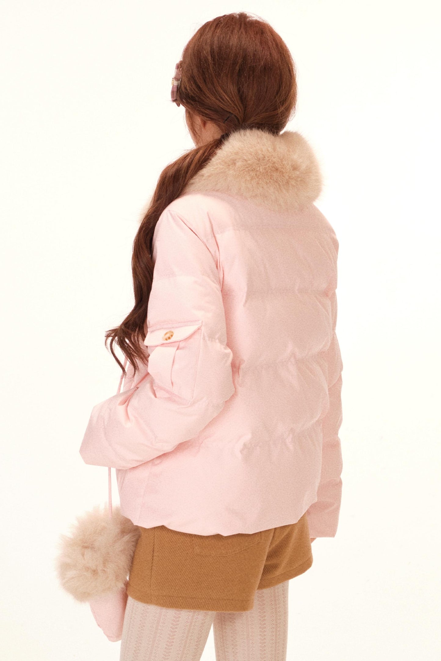 スイートフレンチファーカラーダウンジャケット