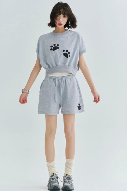 Gravity Mark Crop Top + Shorts