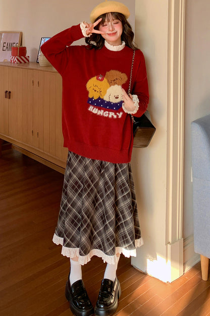 キュートパピーニットセーター