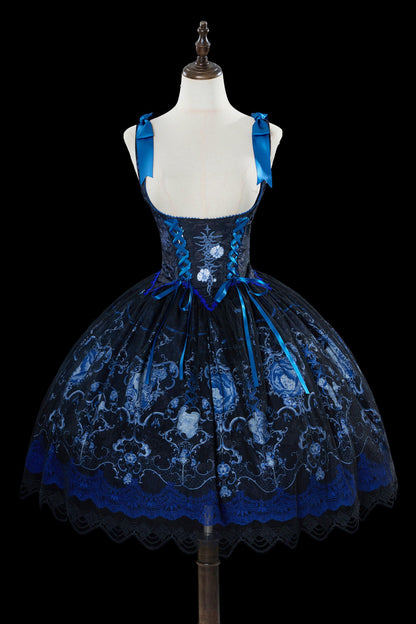 Blue and White Porcelain Lolita Dress