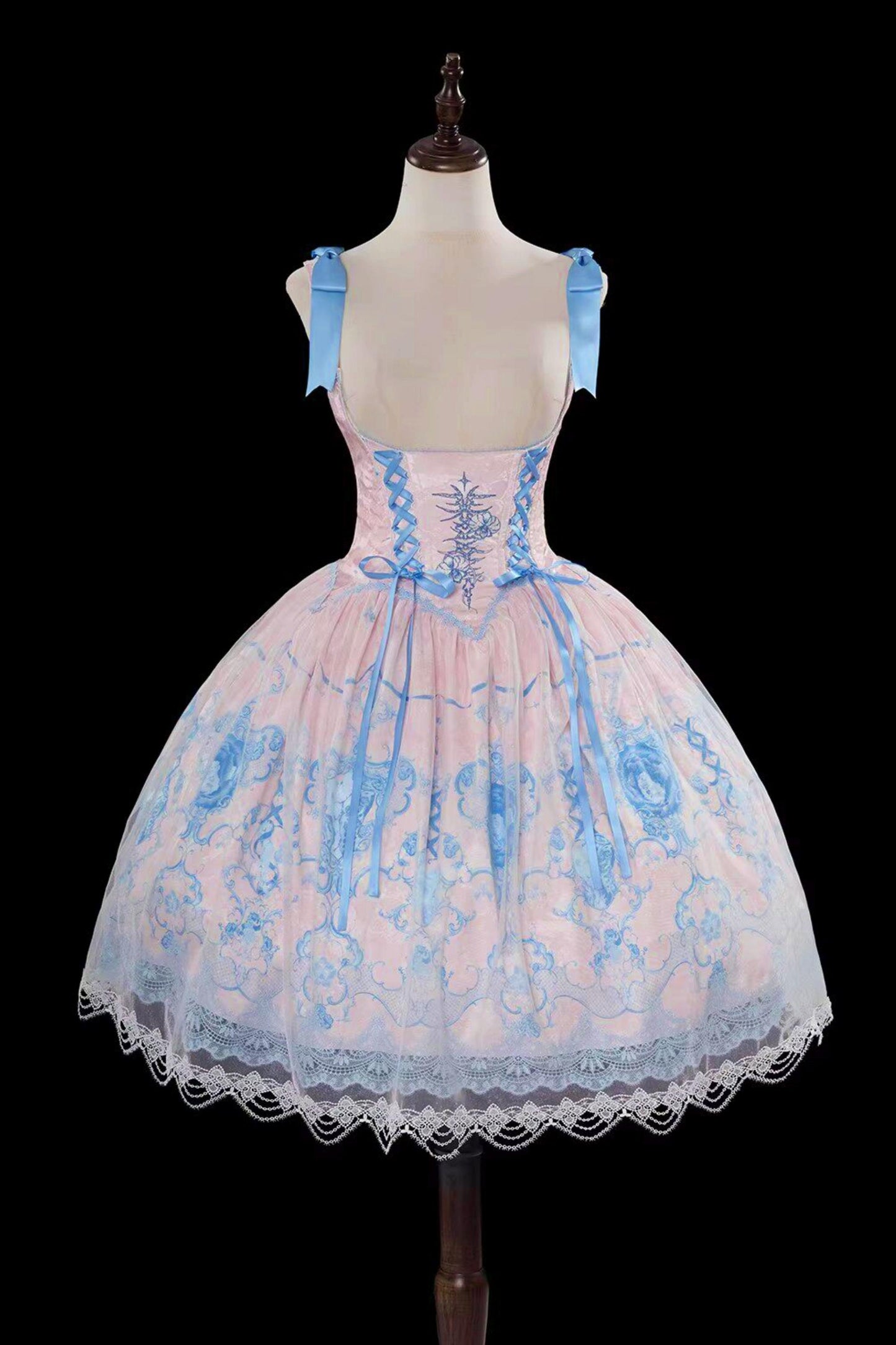 Blue and White Porcelain Lolita Dress
